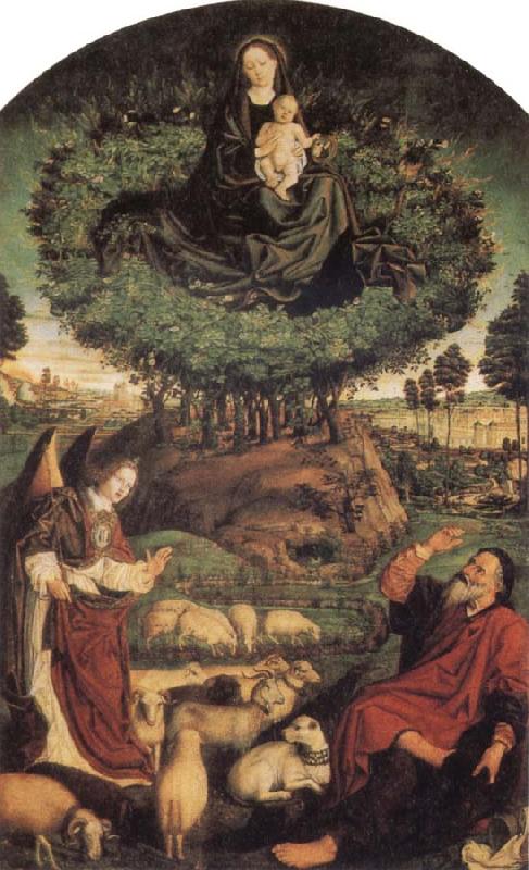 Nicolas Froment Moses and the Burning Bush Germany oil painting art
